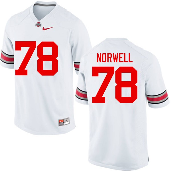 Ohio State Buckeyes #78 Andrew Norwell Men Alumni Jersey White OSU10600